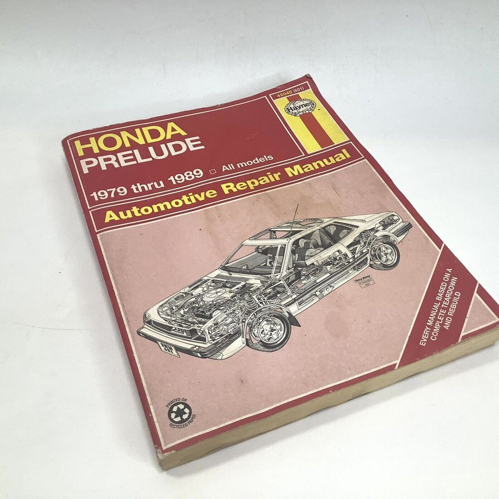 1979 - 1989 Honda Prelude Automotive Repair Manual 42040‎ Haynes Paperback